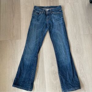 Citizens Of Humanity Jeans Woman Size 24 Boot Cut Kelly #001 Stretch Low Waist